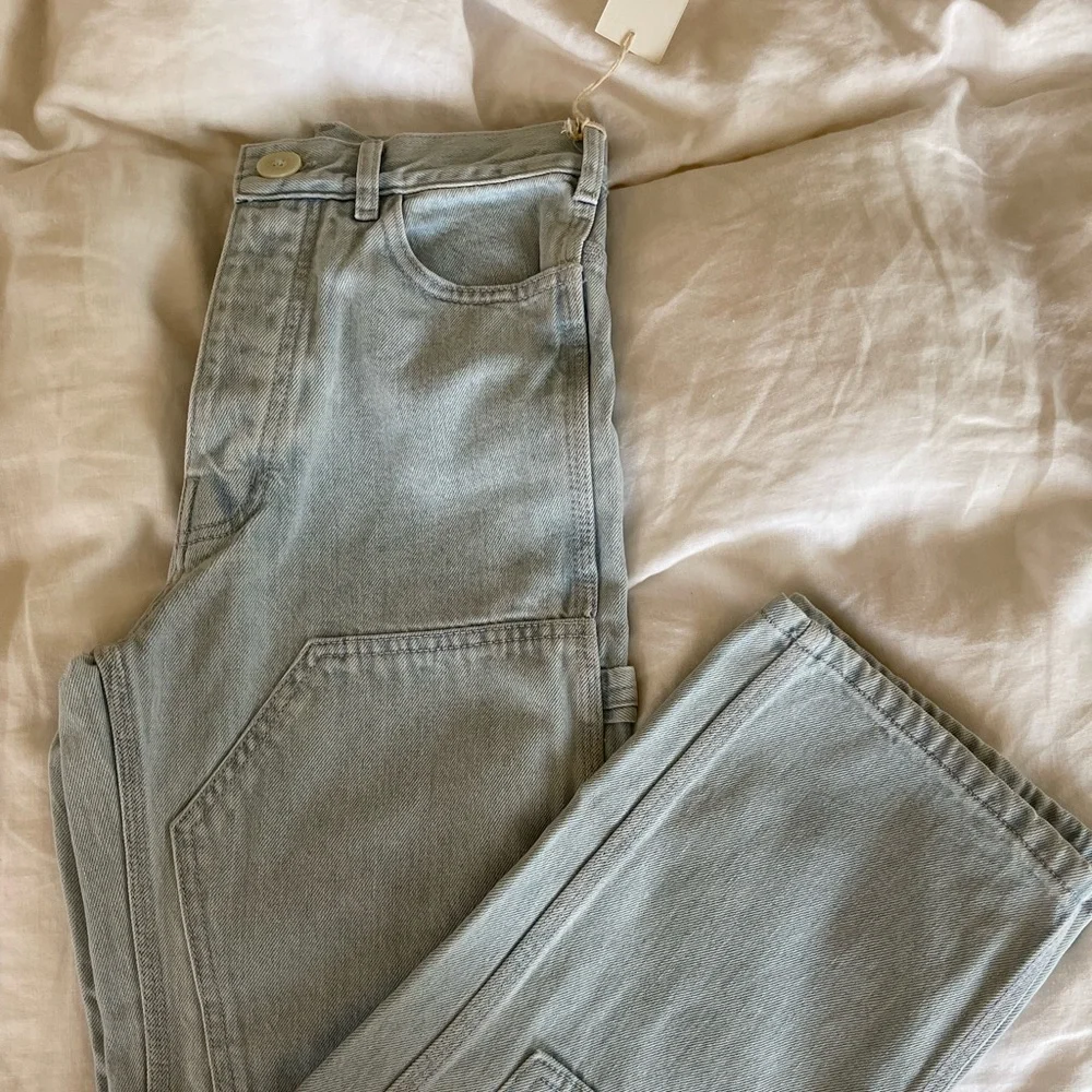 Jesse Kamm Japanese Denim Patchfront Handy size 4 left HTF - Picture 3 of 13